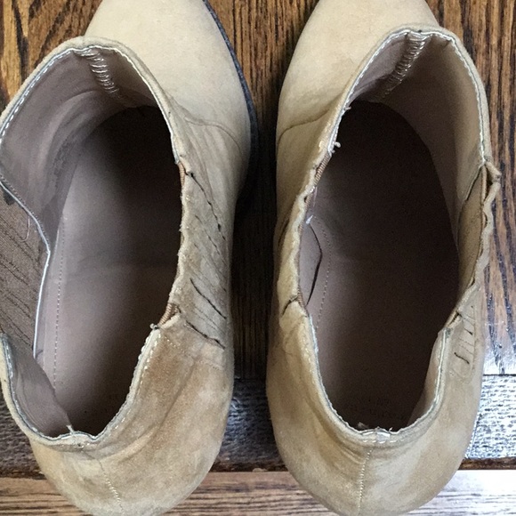 Zara Beige Suede Booties - Picture 6 of 13